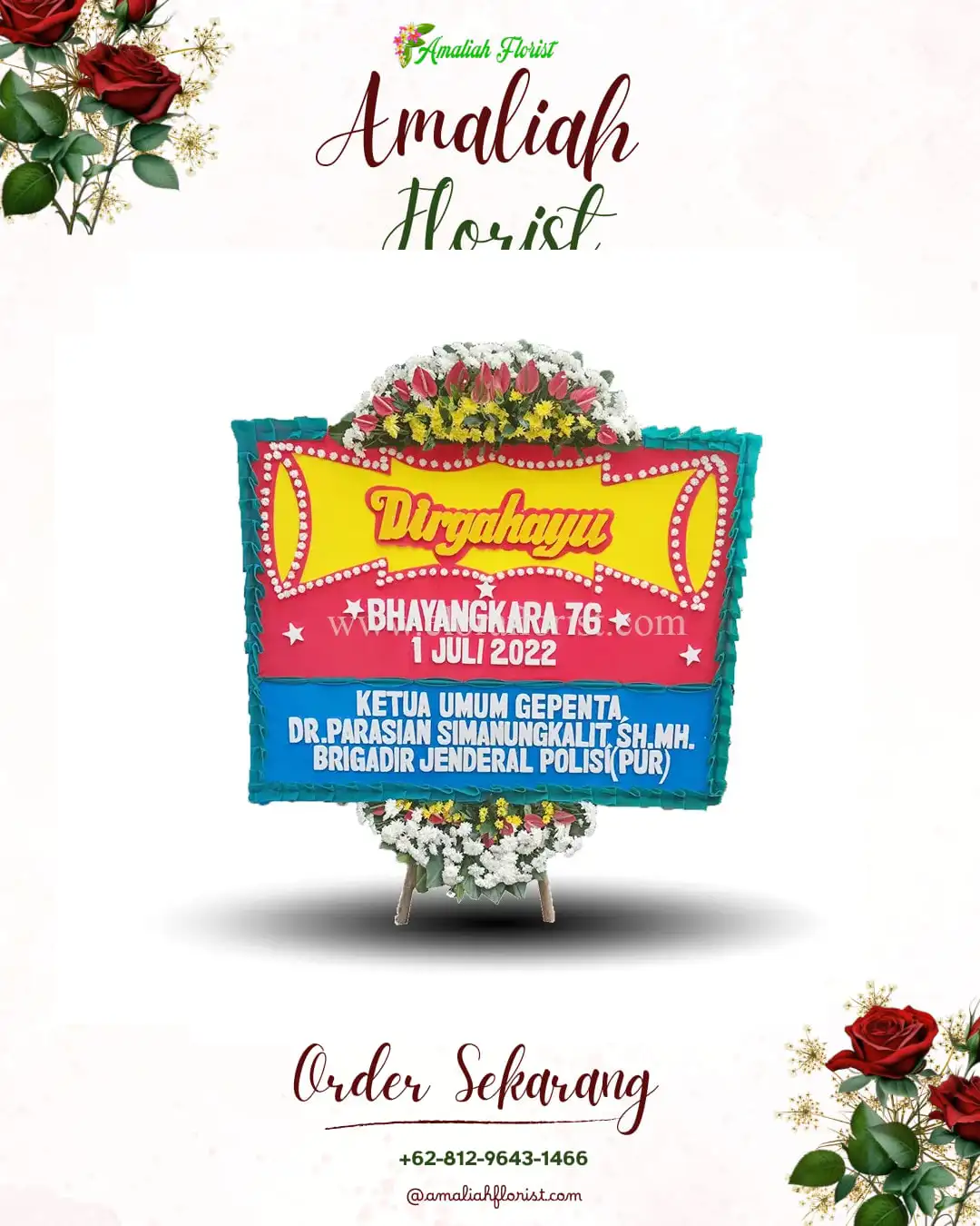 Papan Bunga HUT Ulang Tahun Krembangan Selatan